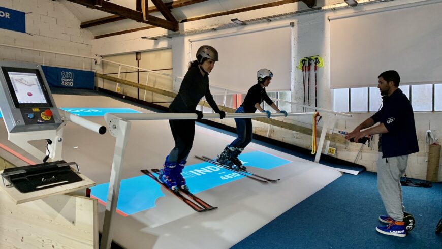 Echauffement du cours de ski-fit (Pierre Le Clainche)