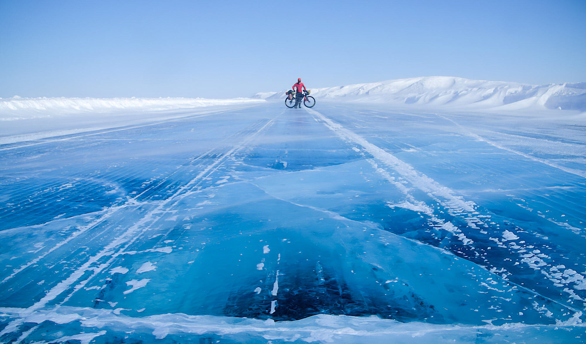 The frozen road
