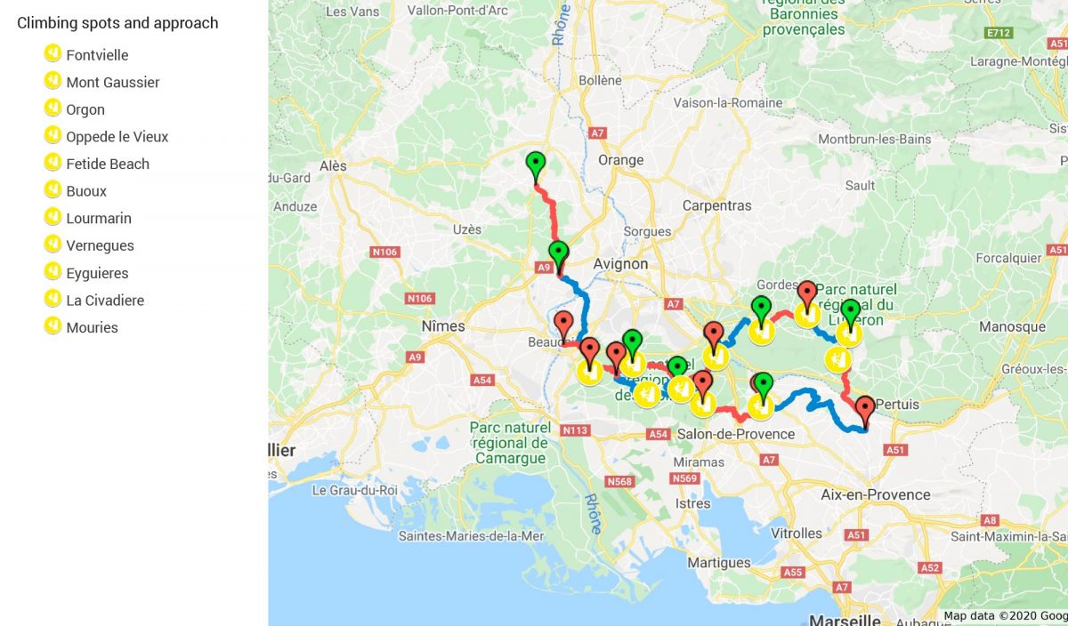 Carte expédition Alpilles