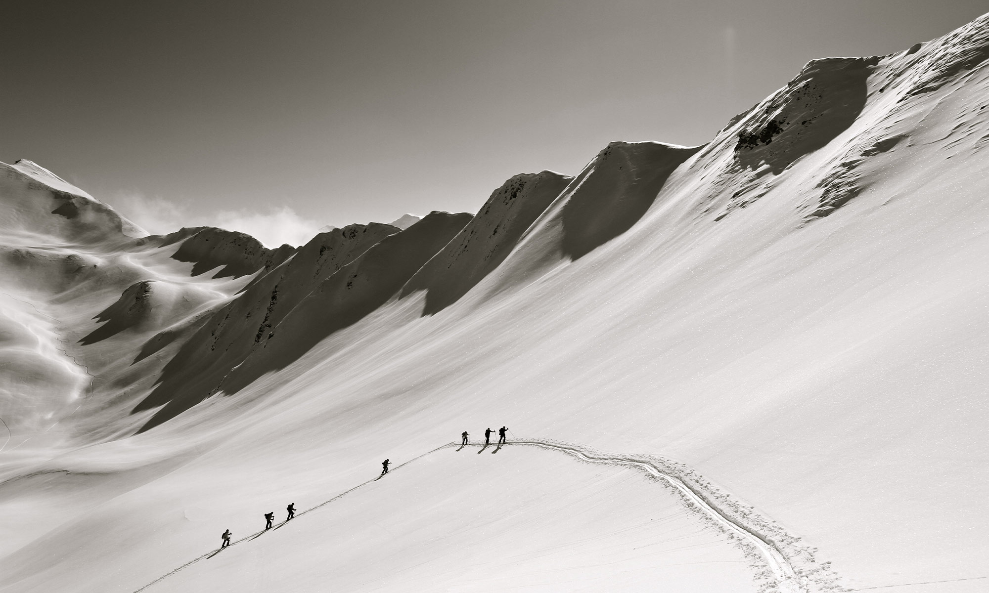 La jolie combe qui mène au pas des Brebis, La Plagne