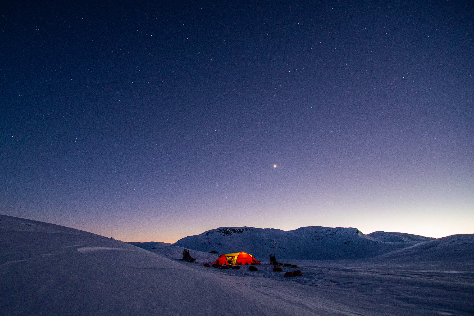 Lucas Lepage musher et guide en traineau à chiens en Norvège