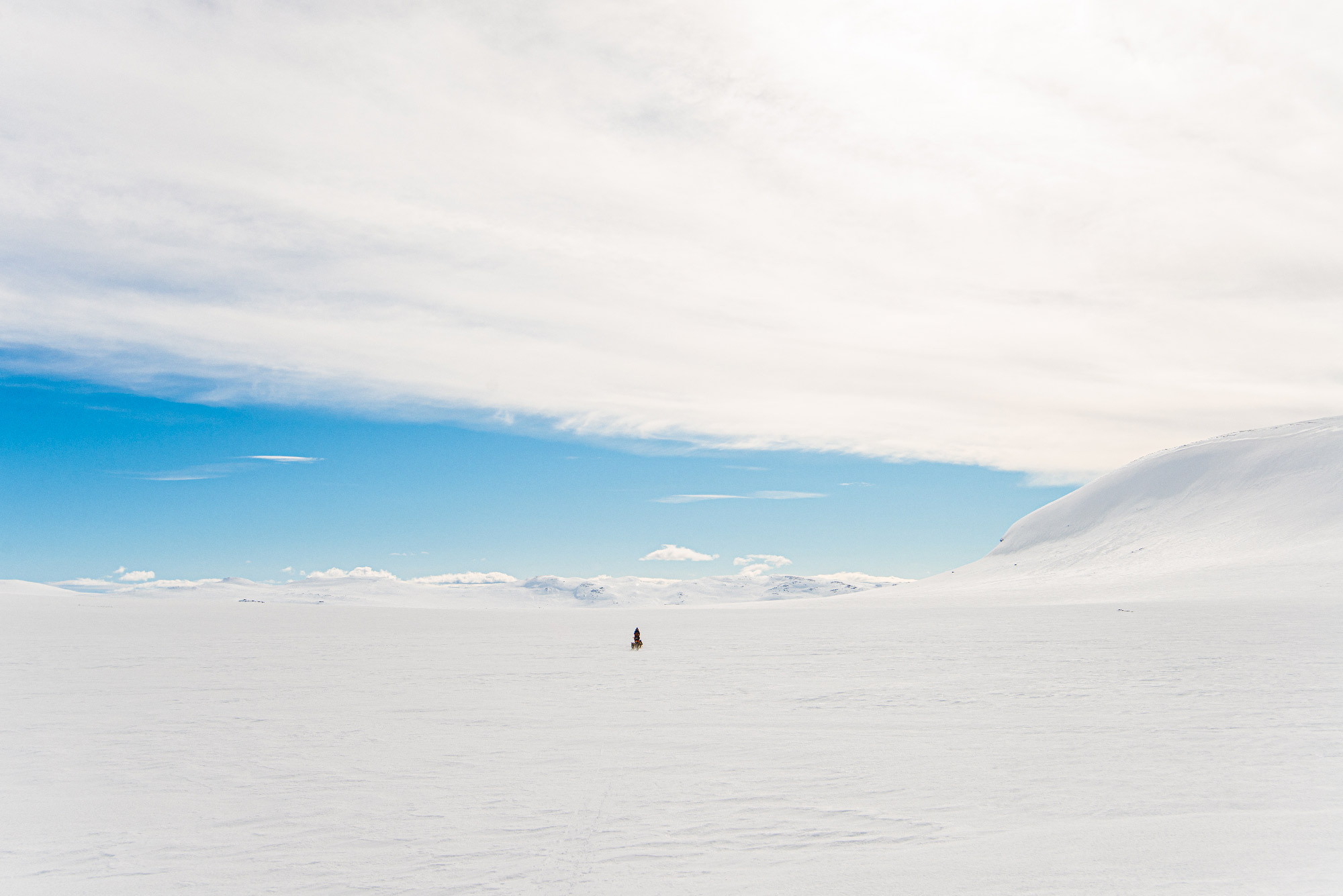 Lucas Lepage musher et guide en traineau à chiens en Norvège