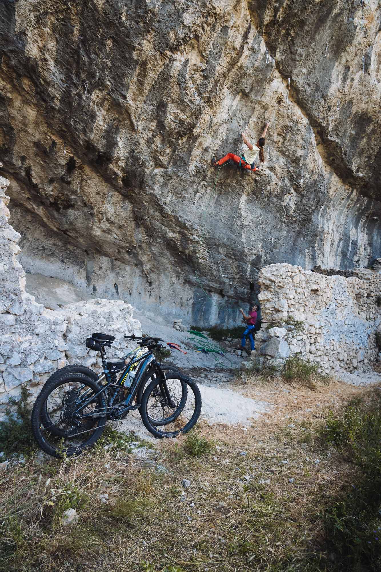 Microaventure VTT/ Escalade avec bébé