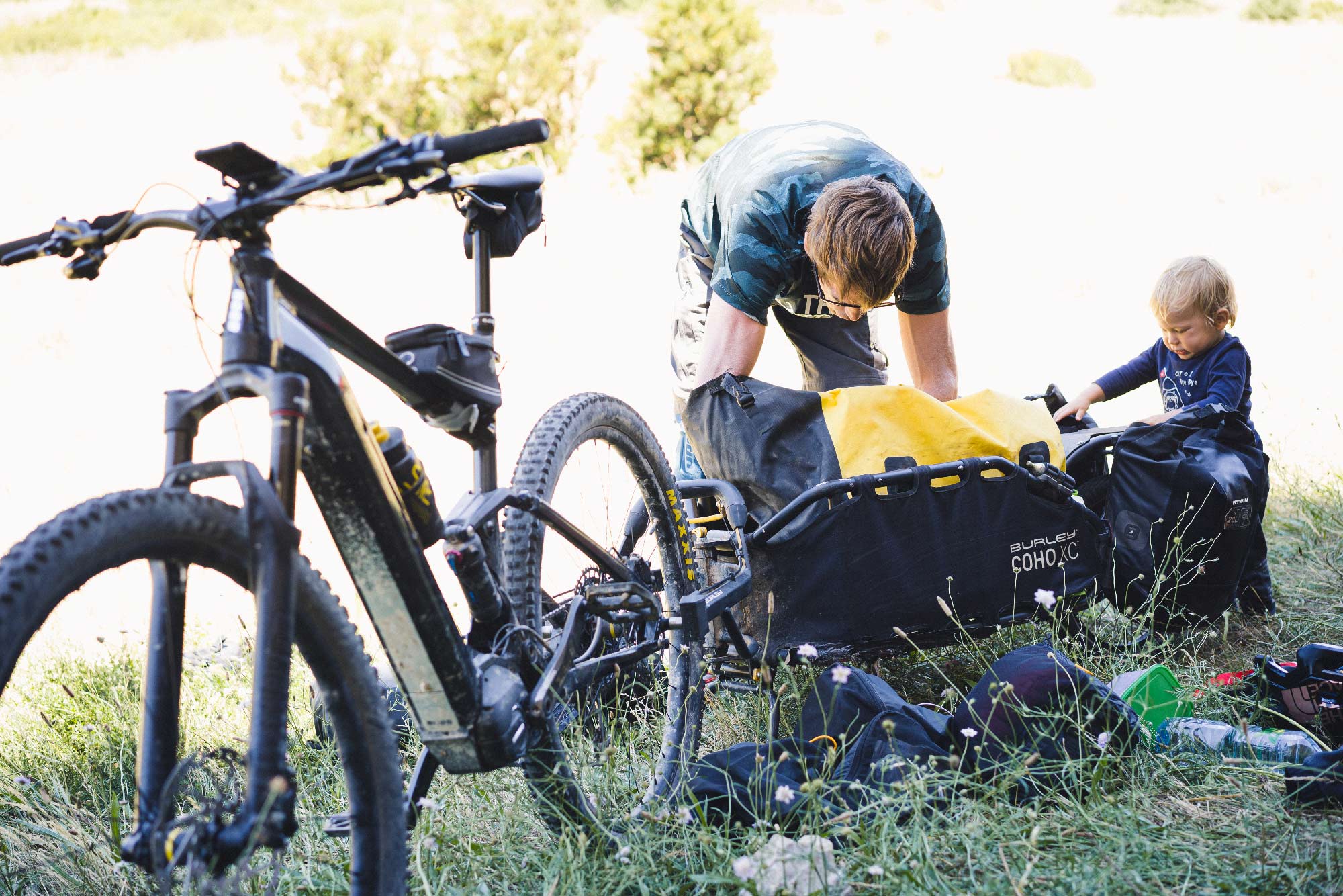 Microaventure VTT/ Escalade avec bébé