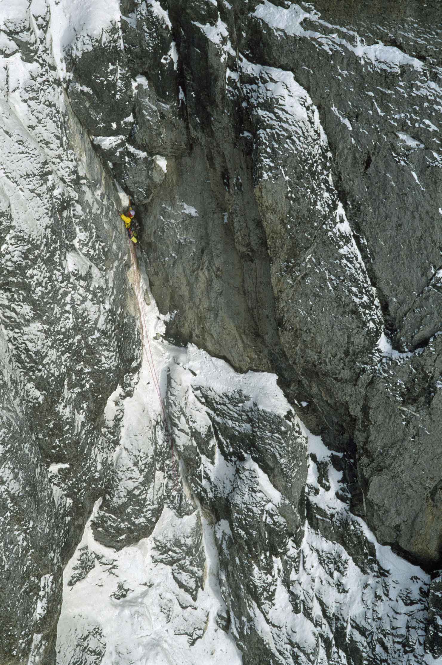 Catherine Destivelle, solo dans l'Eiger