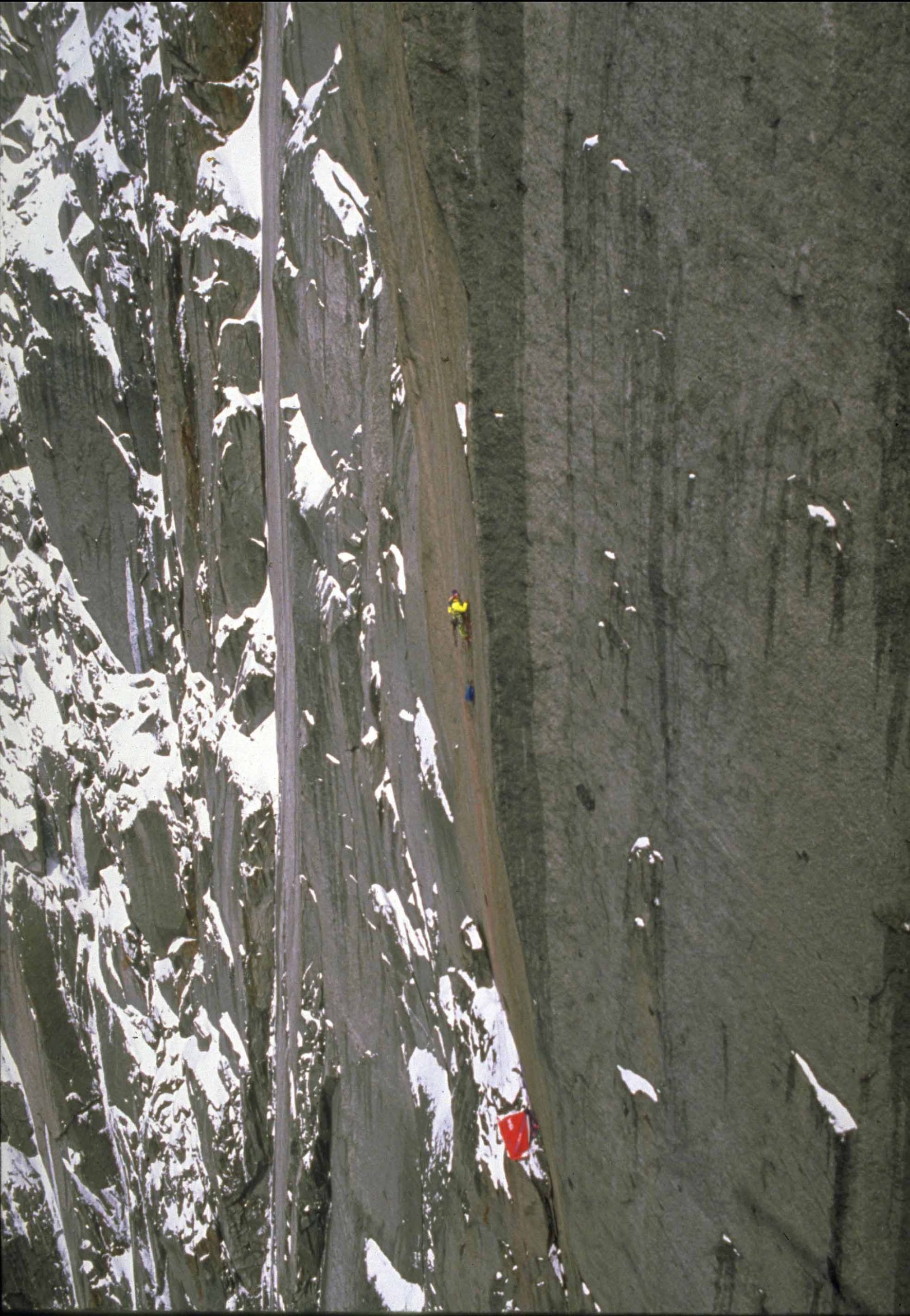 Catherine Destivelle, 1991- ouverture d'une nouvelle voie dans les Drus