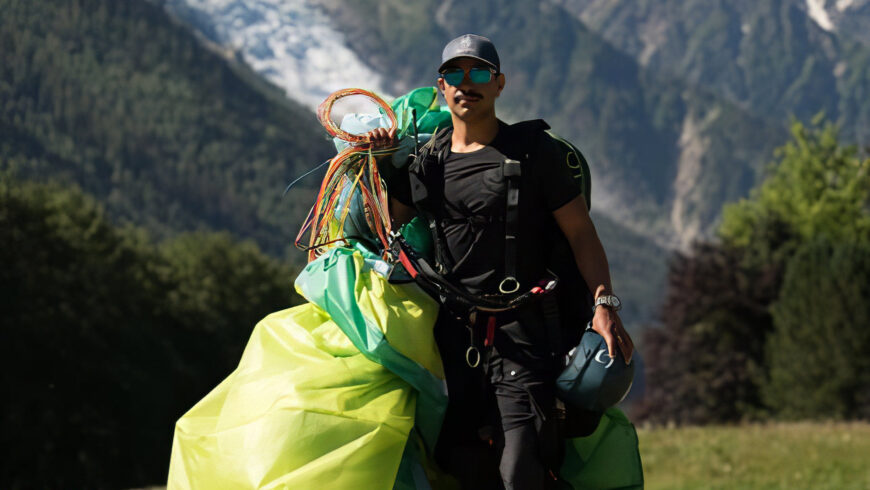 Nims Dai en parapente à Chamonix