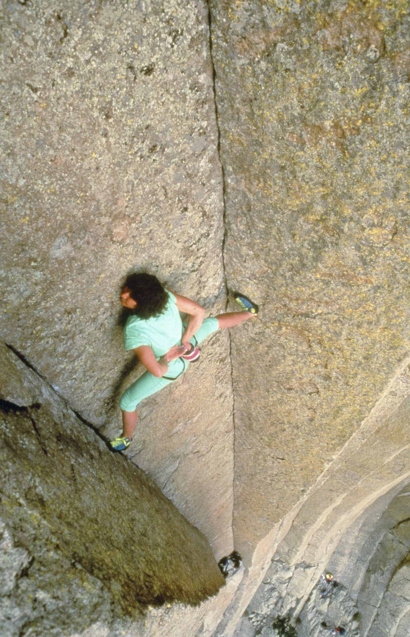 Catherine Destivelle, solo dans Devils Tower, Wyoming - USA