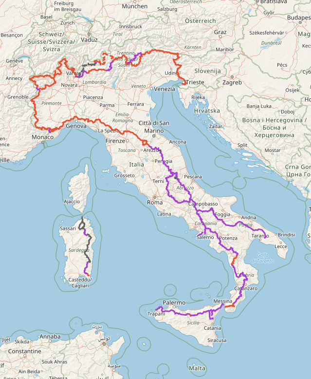 Carte Sentiero Italia