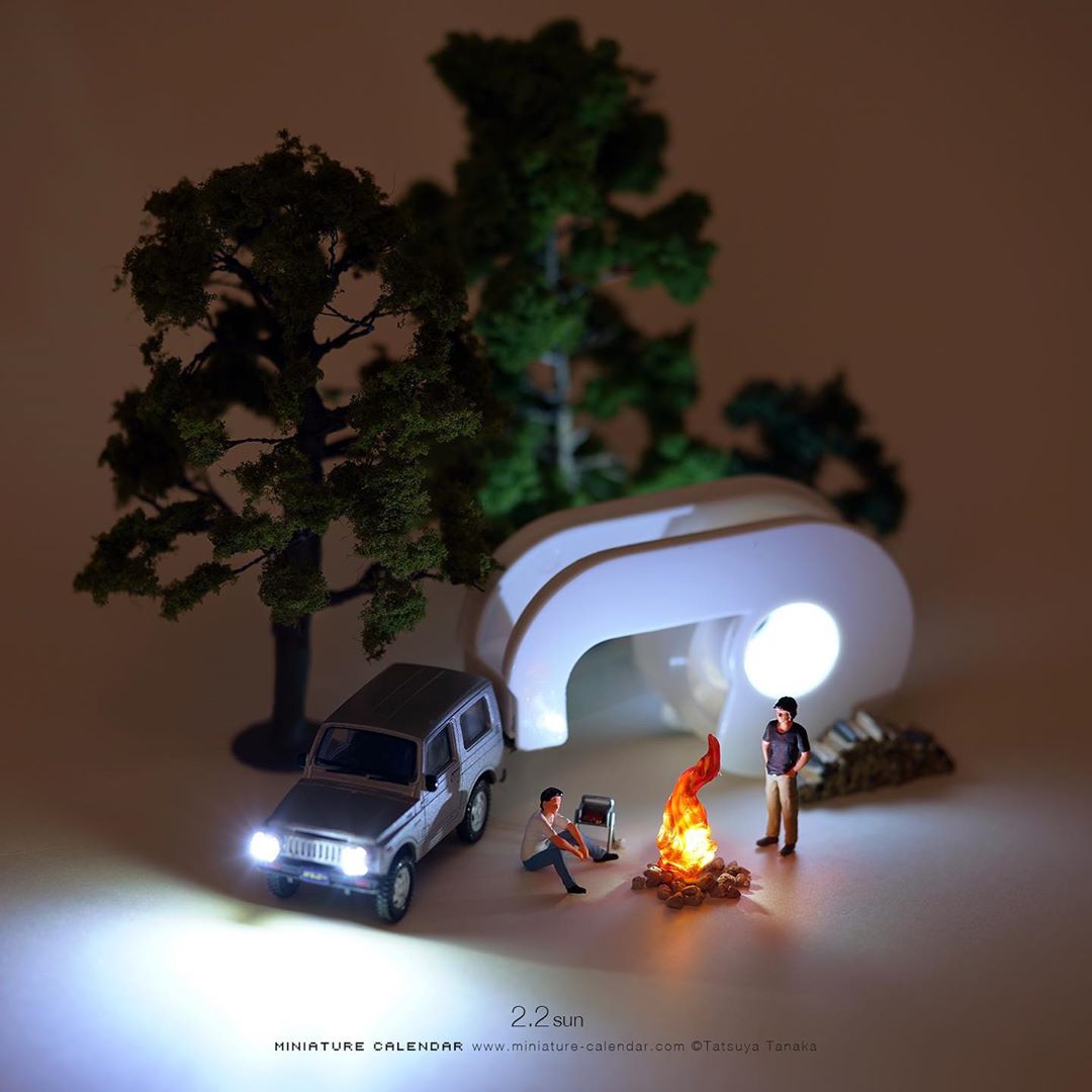 Figurines miniatures outdoor - Tanaka Tatsuya