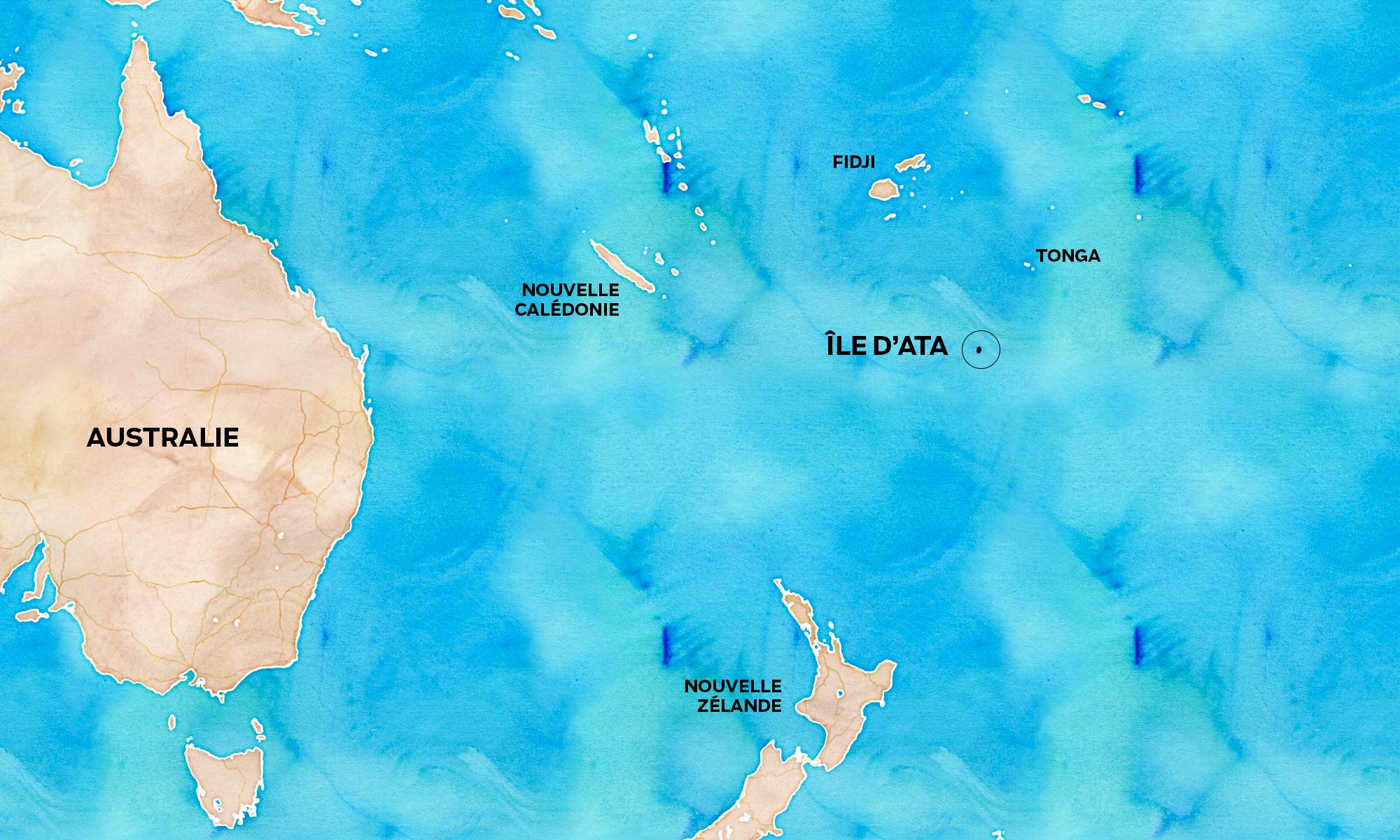 carte de l'île d'Ata