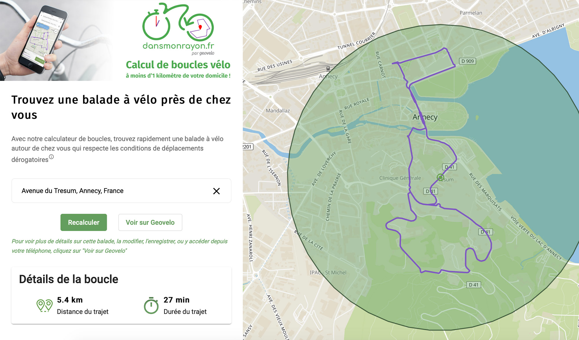 Géovélo : Trouvez une balade à vélo près de chez vous