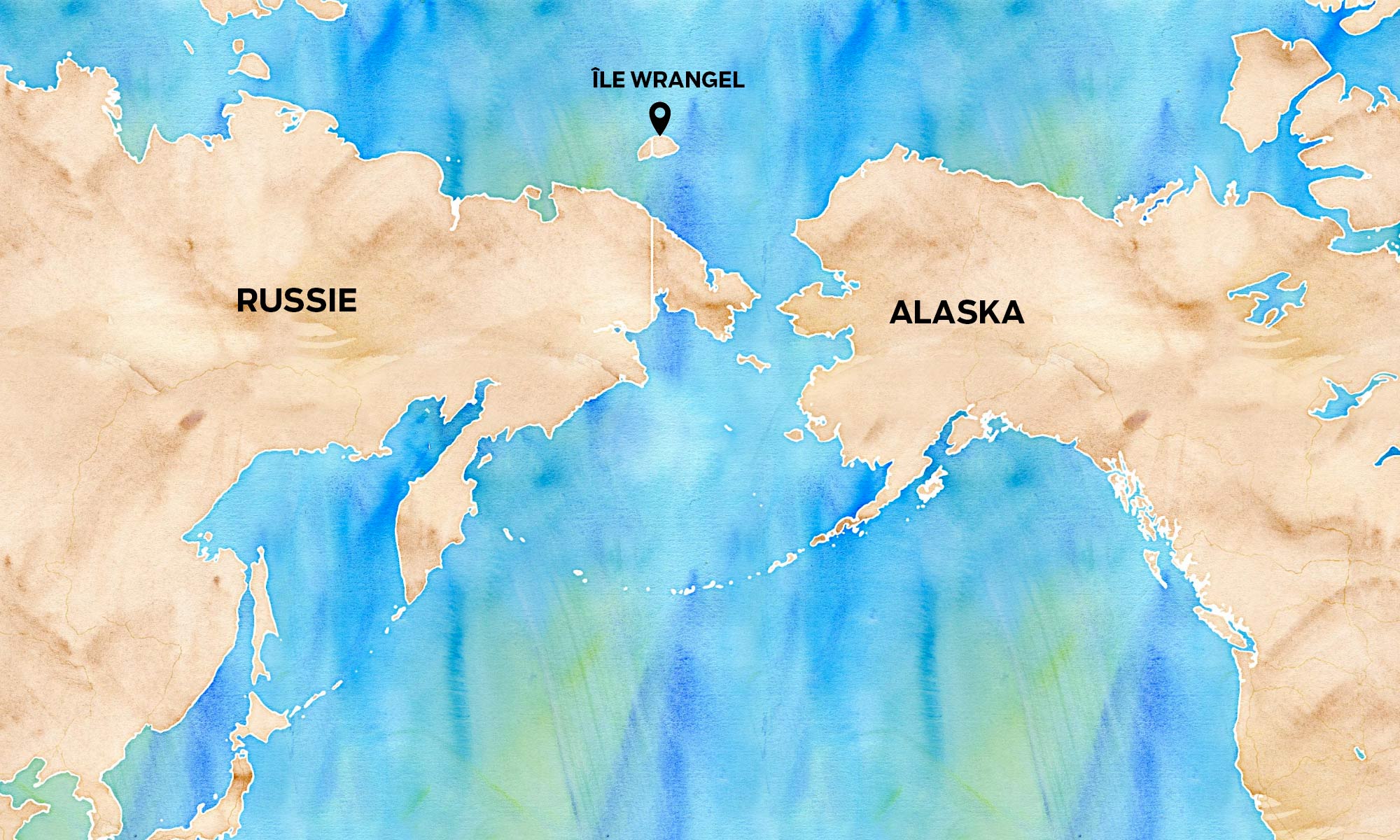 carte île Wrangel