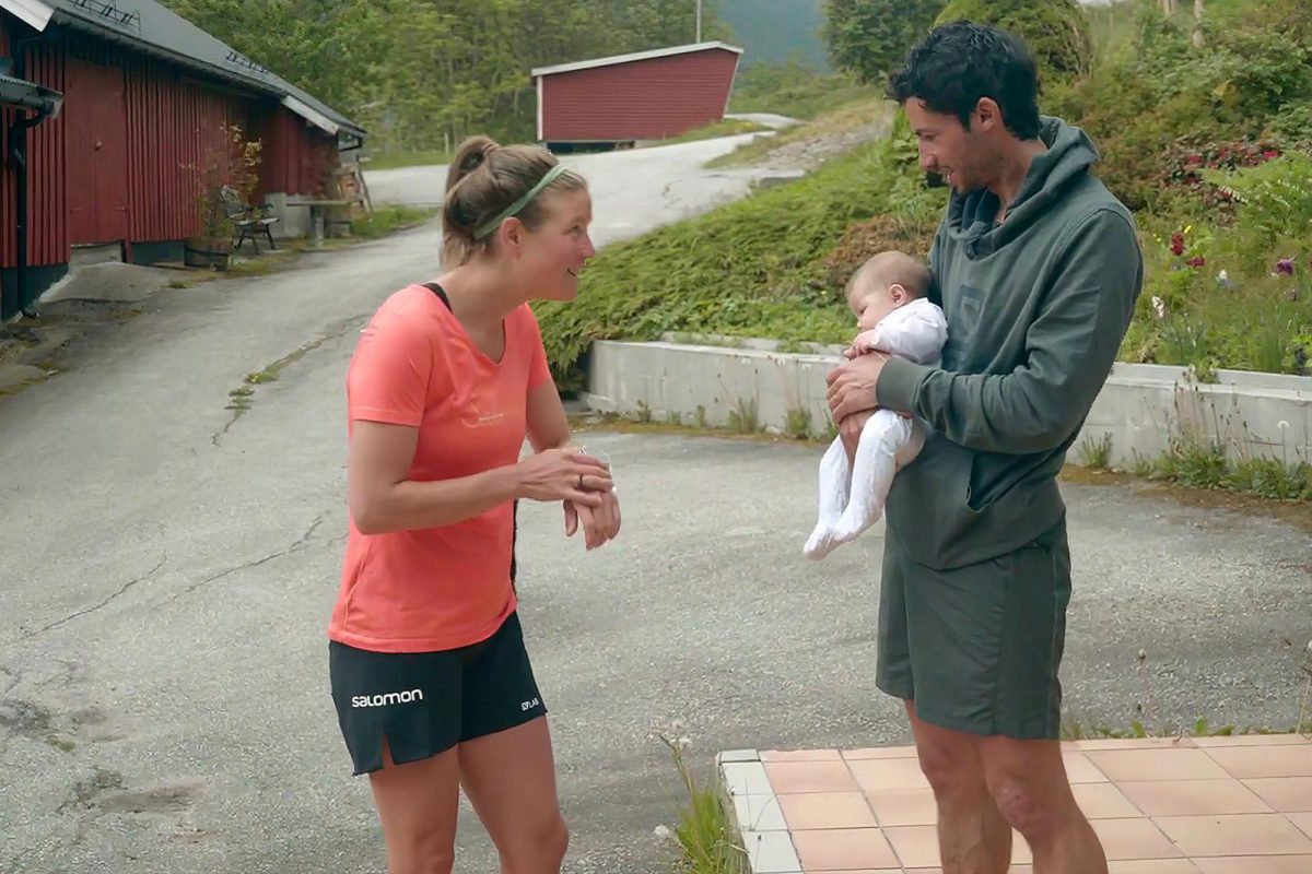 Emelie Forsberg, Kiian Jornet et leur fille Maj