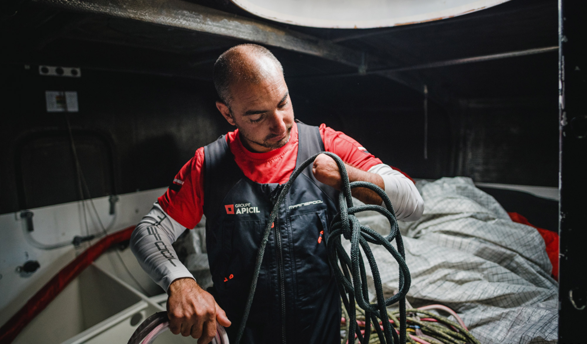 Damien Seguin au Vendée Globe
