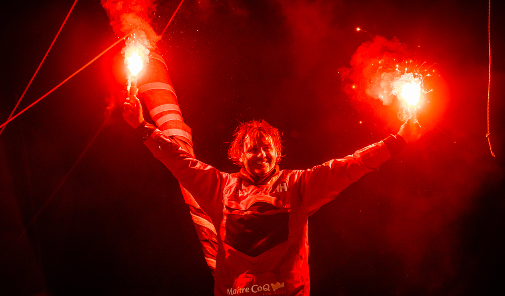 Arrivée du vainqueur du Vendée Globe 2021, Yannick Bestaven