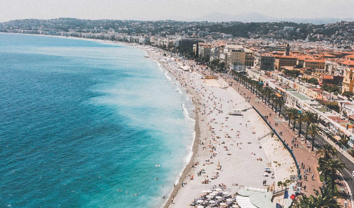 Vue arienne de Nice