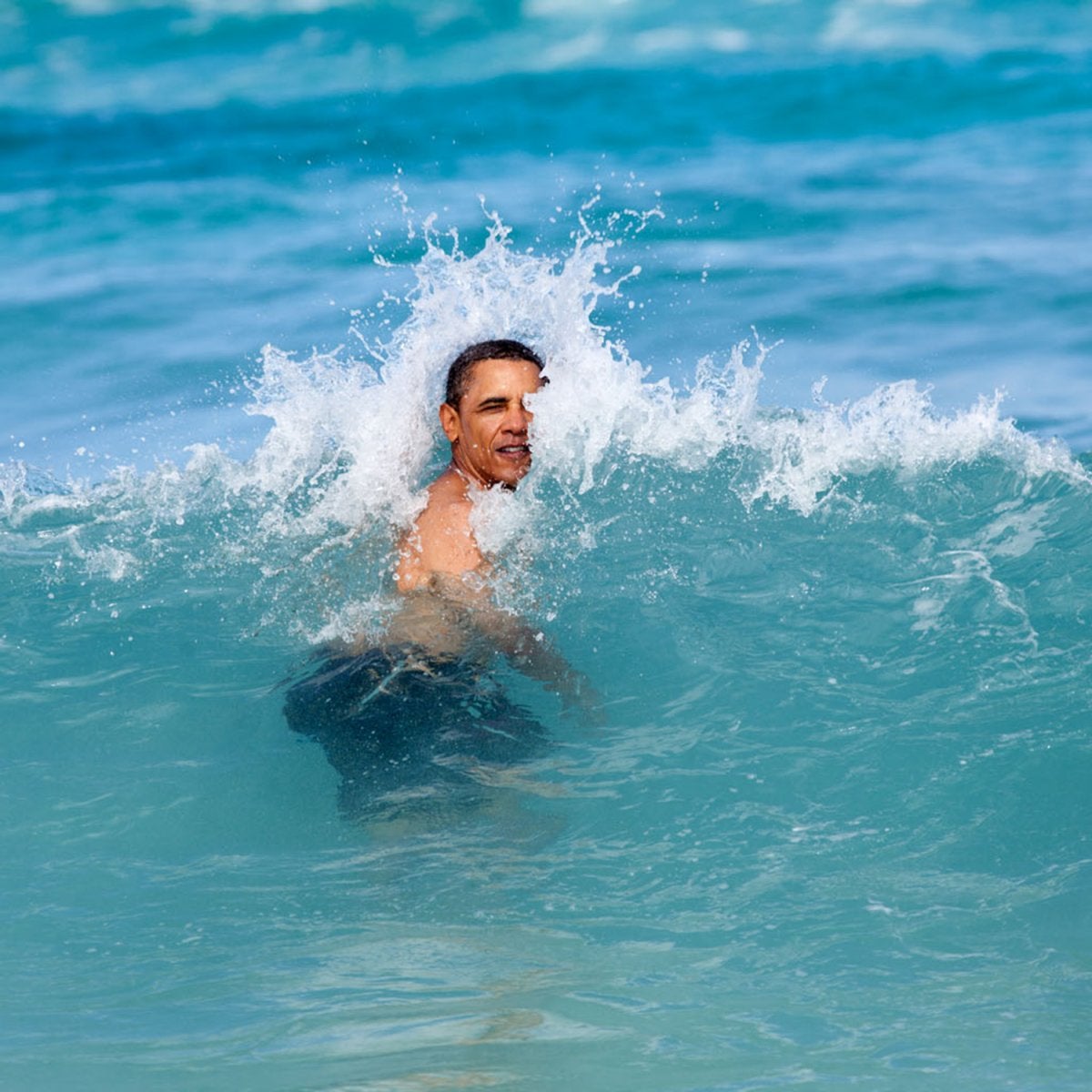 Barack Obama sur l'île de Marlon Brando