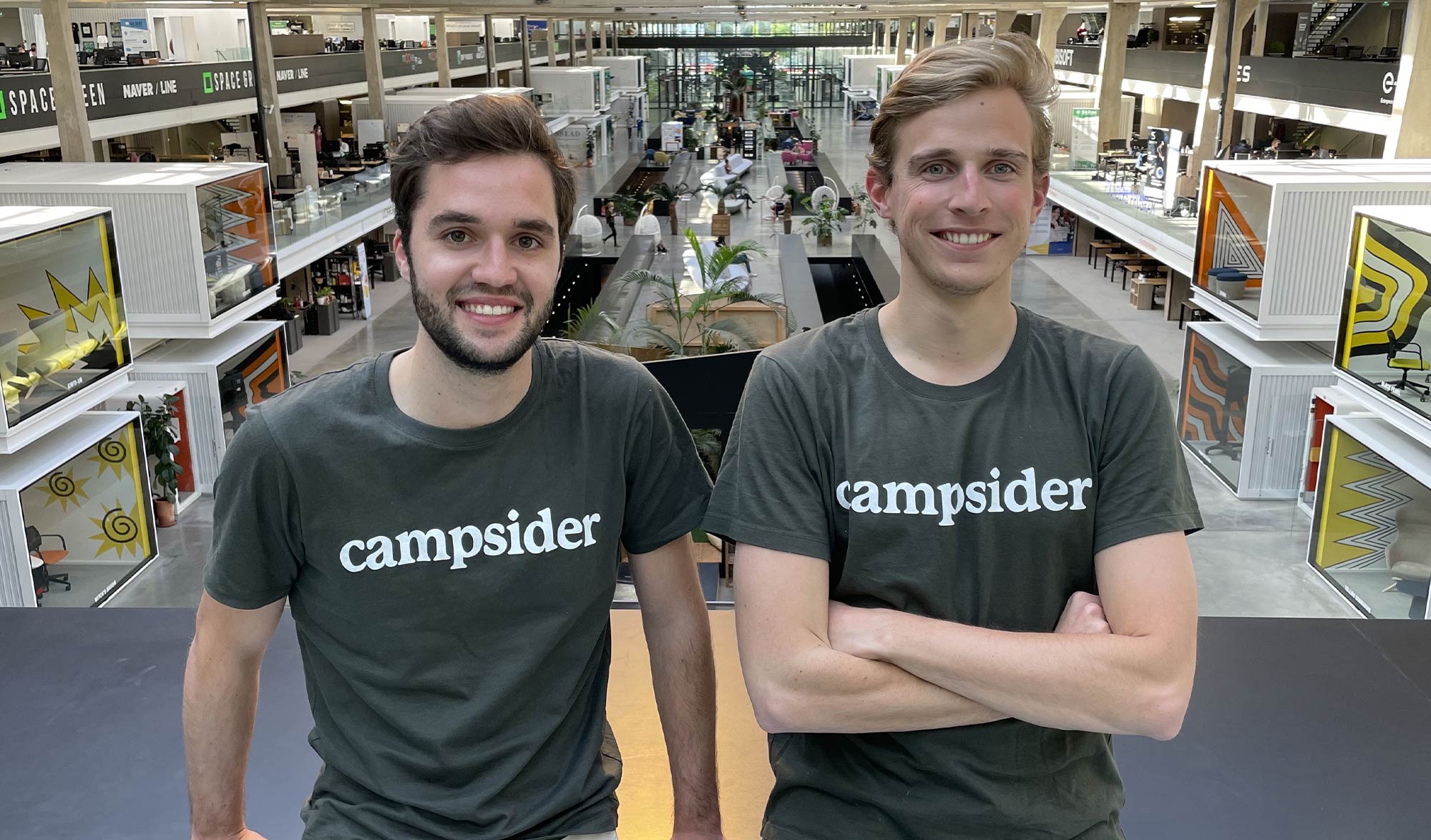 Arthur Rocle et Thomas Gounot les deux fondateurs de Campsider