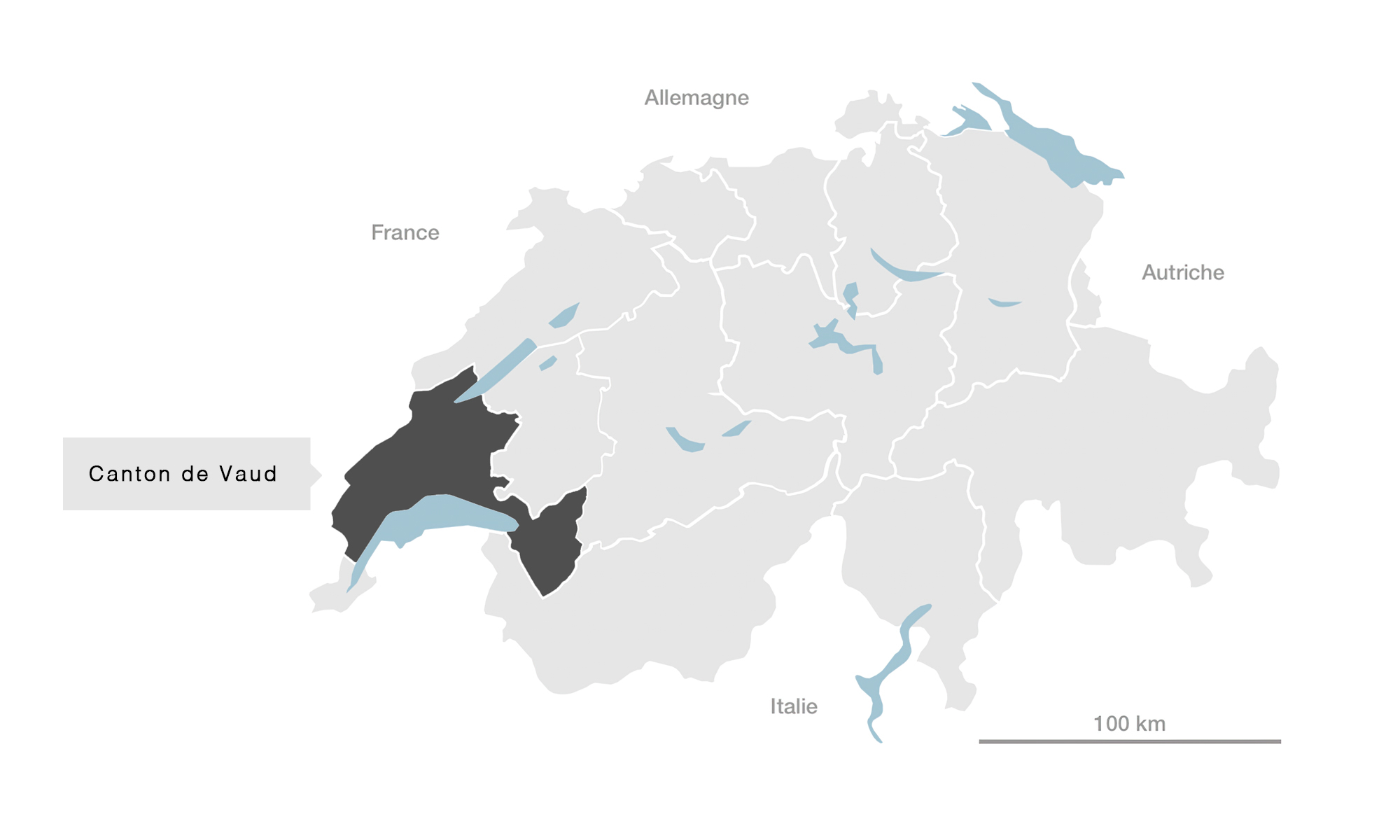 carte Canton de Vaud