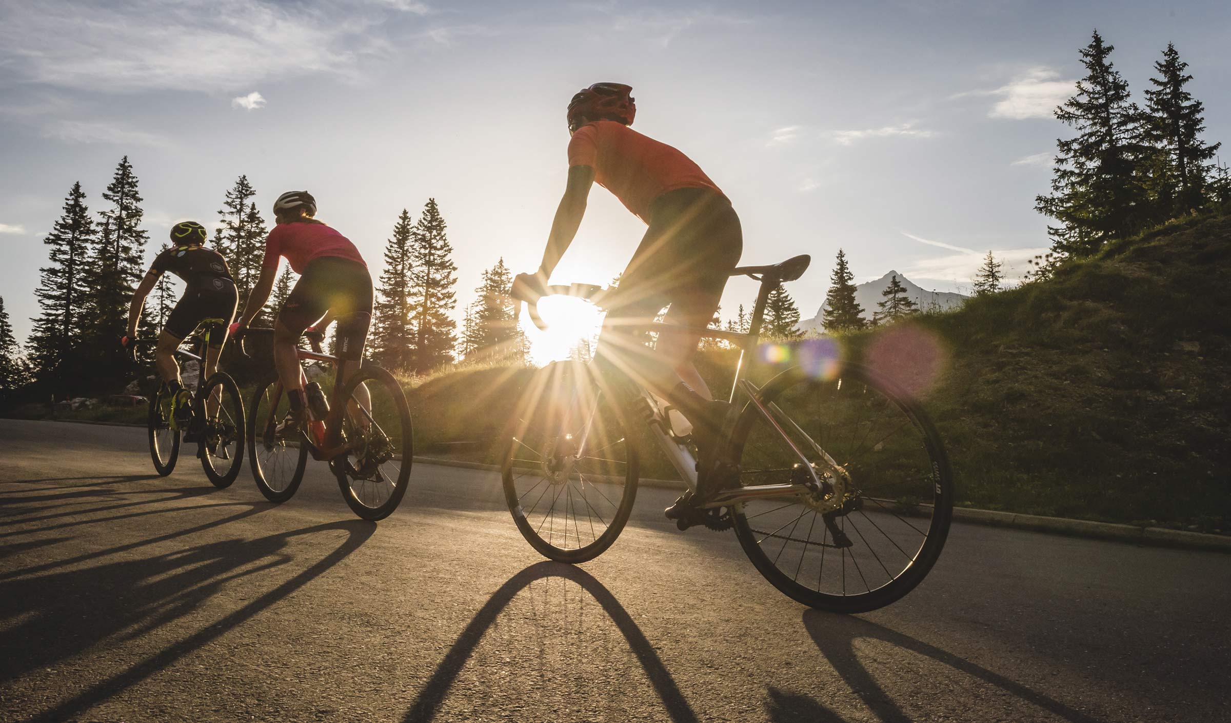 Cyclotourisme dans la région de Aigle, canton de Vaud en Suisse