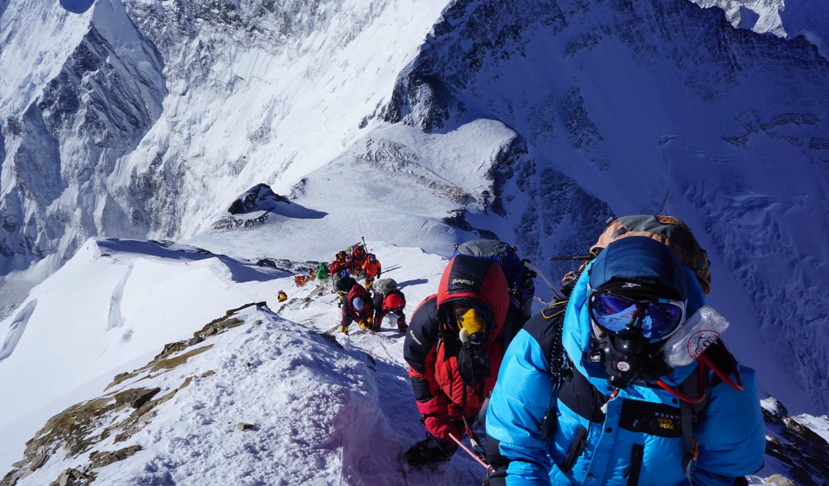 Affluence à l'Everest