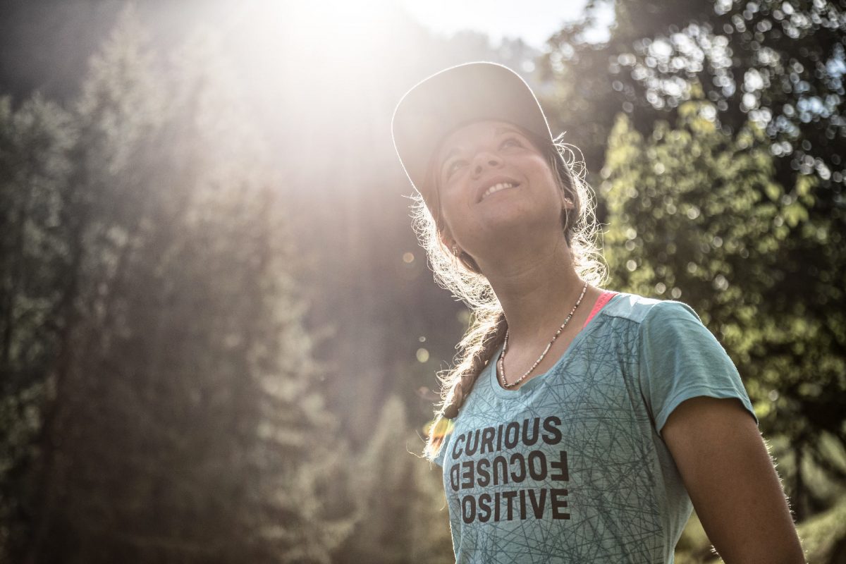 Eline Le Menestrel dans les Dolomites