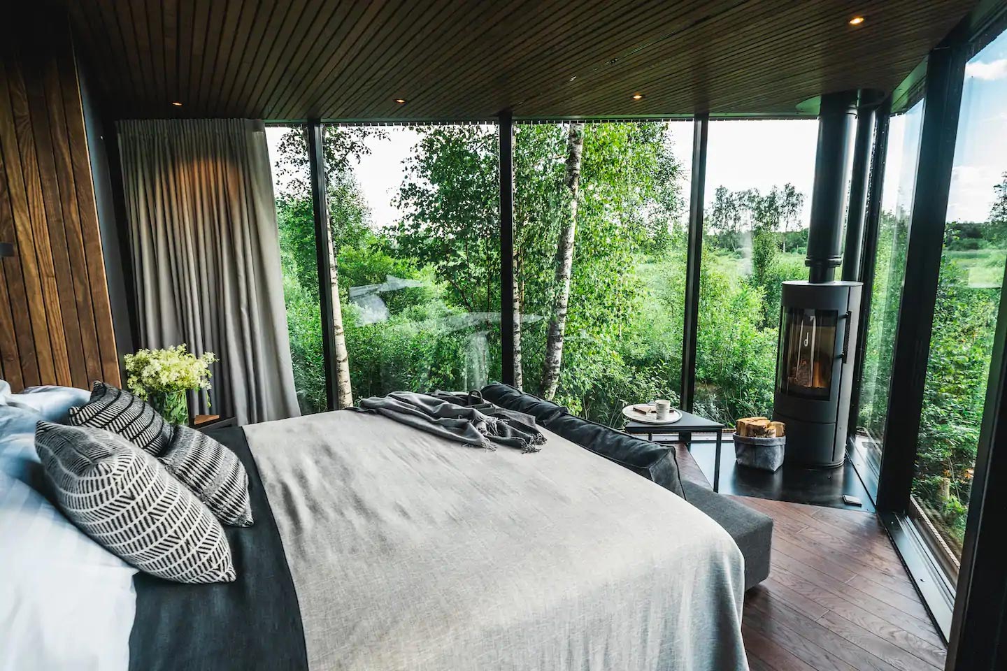 cabane de luxe dans les bois