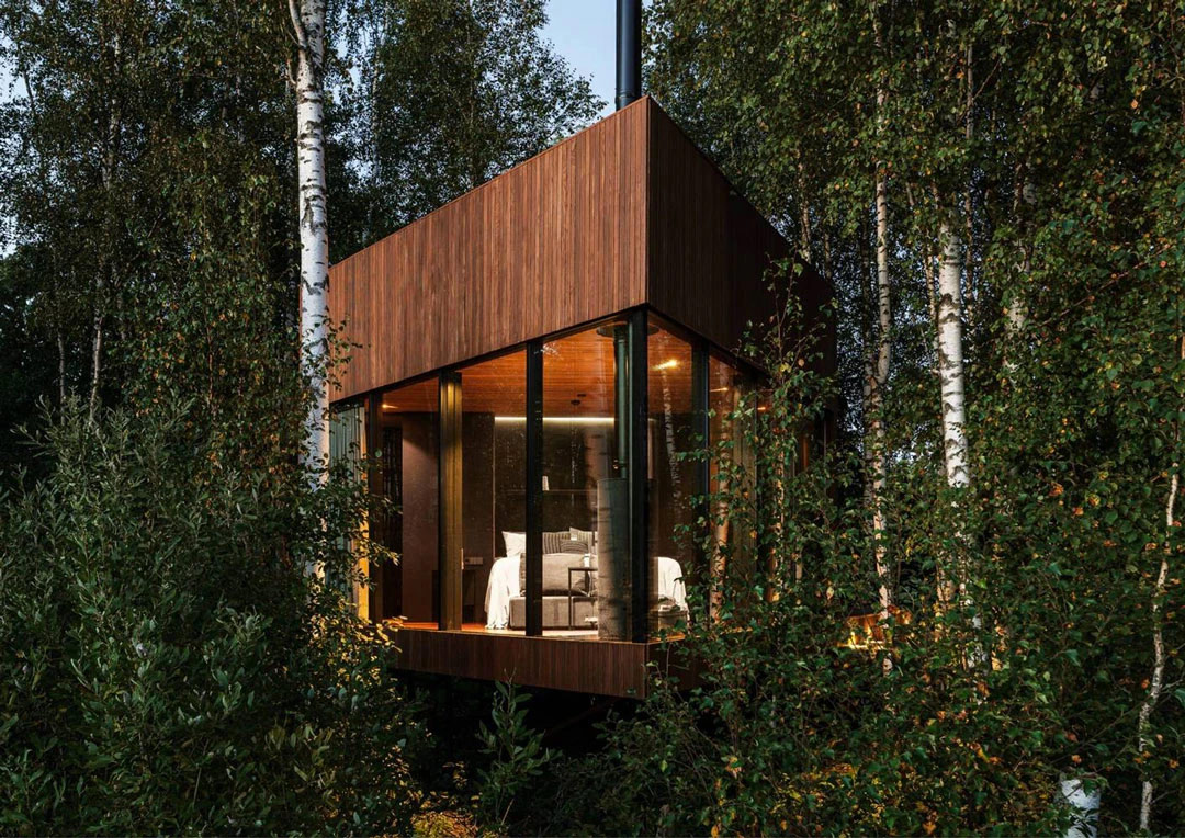 cabane de luxe dans les bois