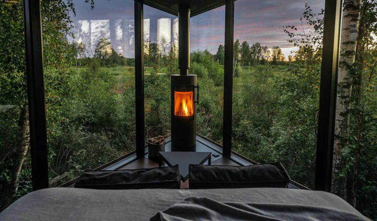 cabane de luxe dans les bois