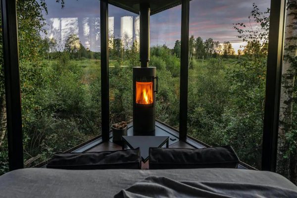 cabane de luxe dans les bois