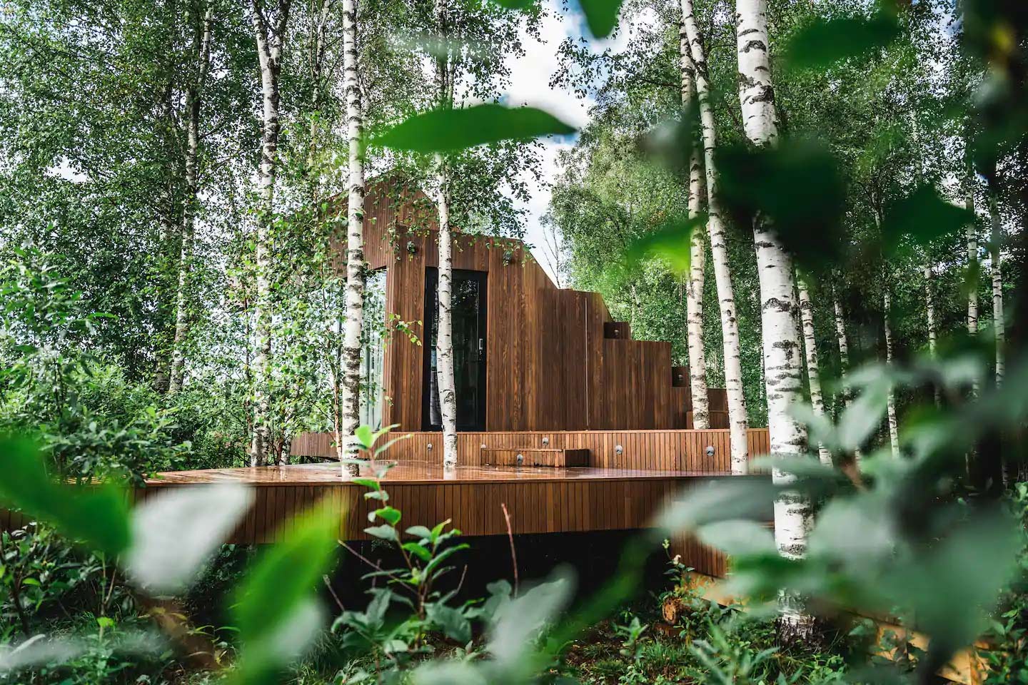 cabane de luxe dans les bois