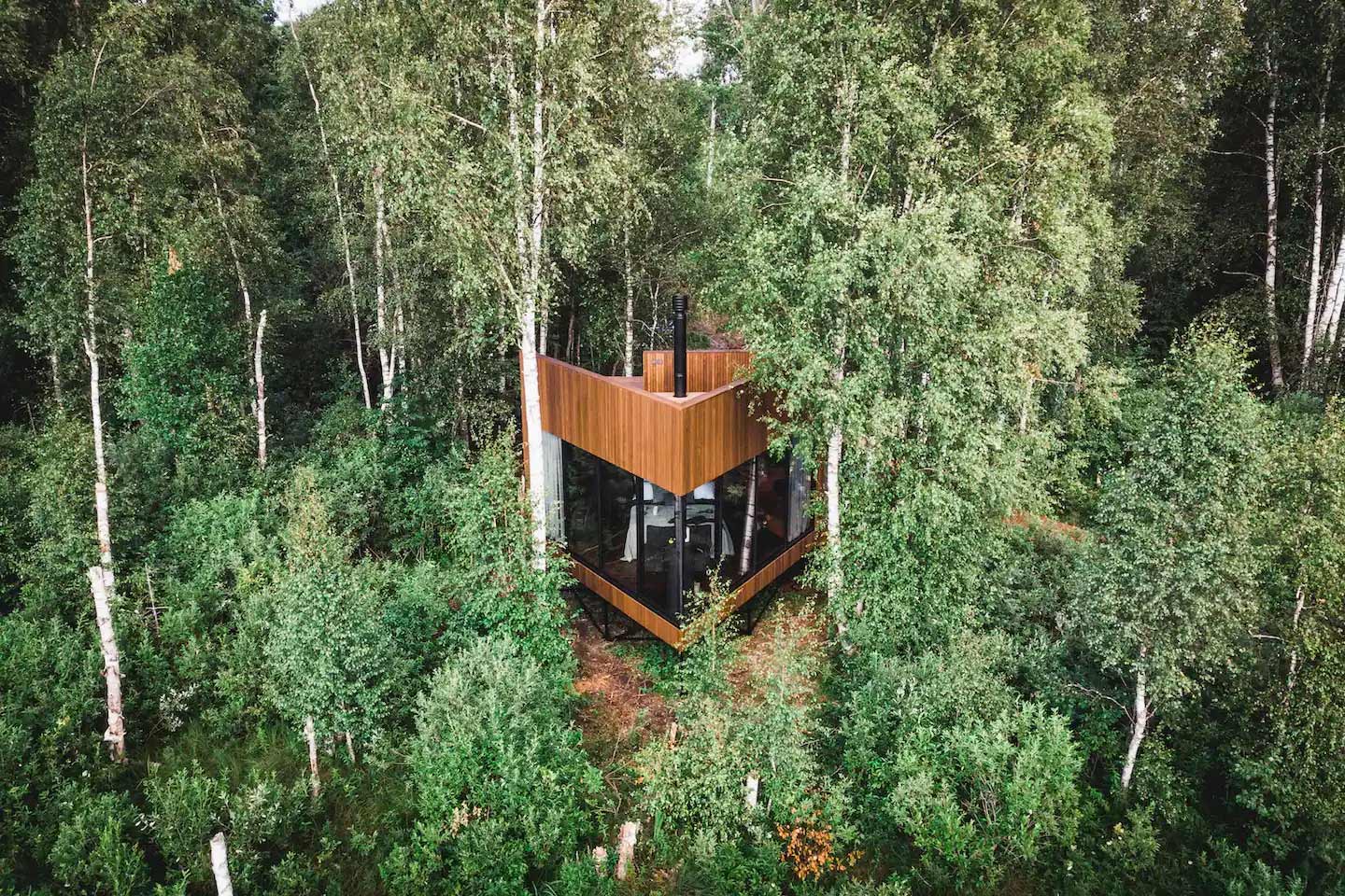 cabane de luxe dans les bois