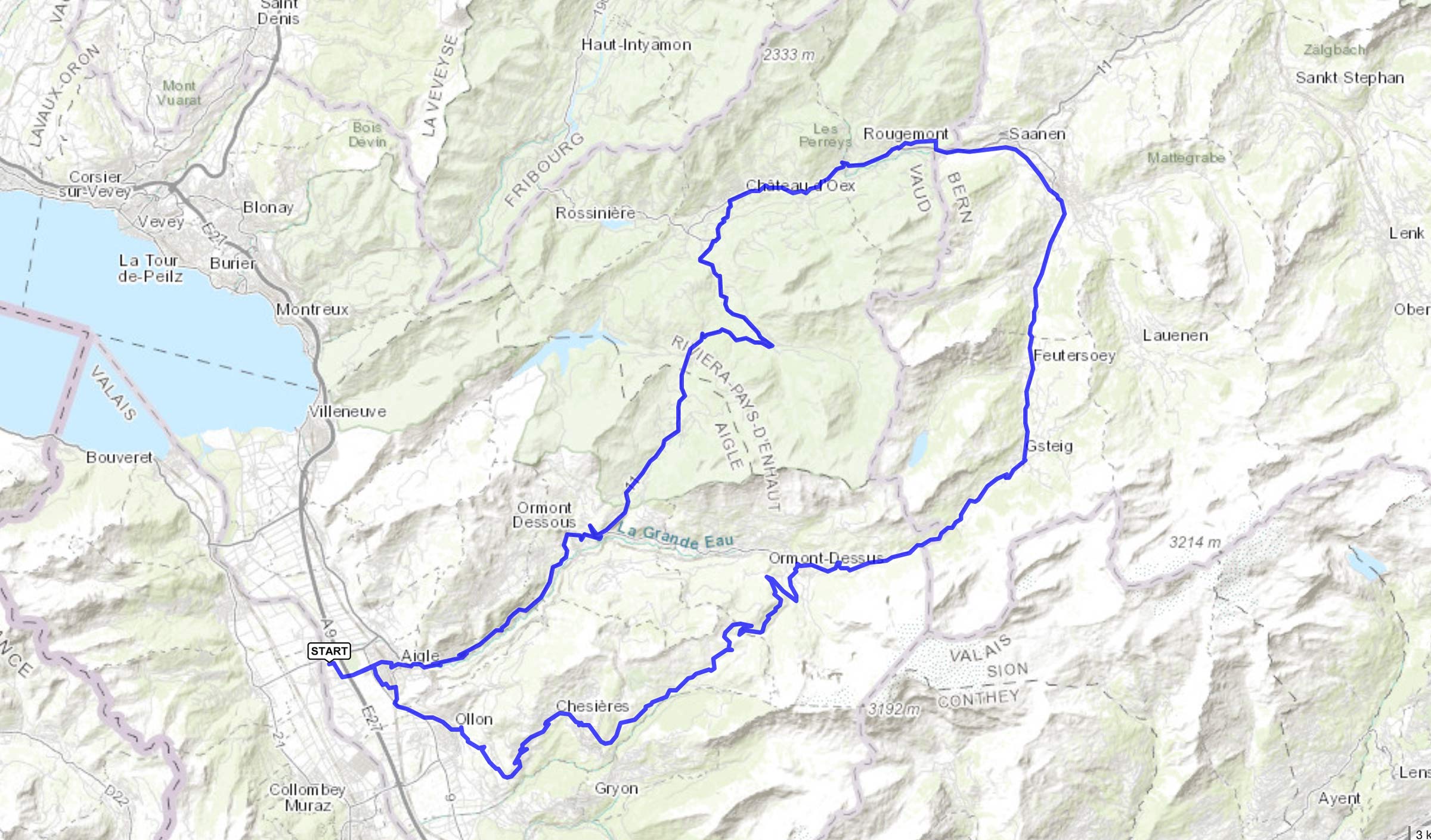 cyclisme : trace de la classique des Alpes Vaudoises