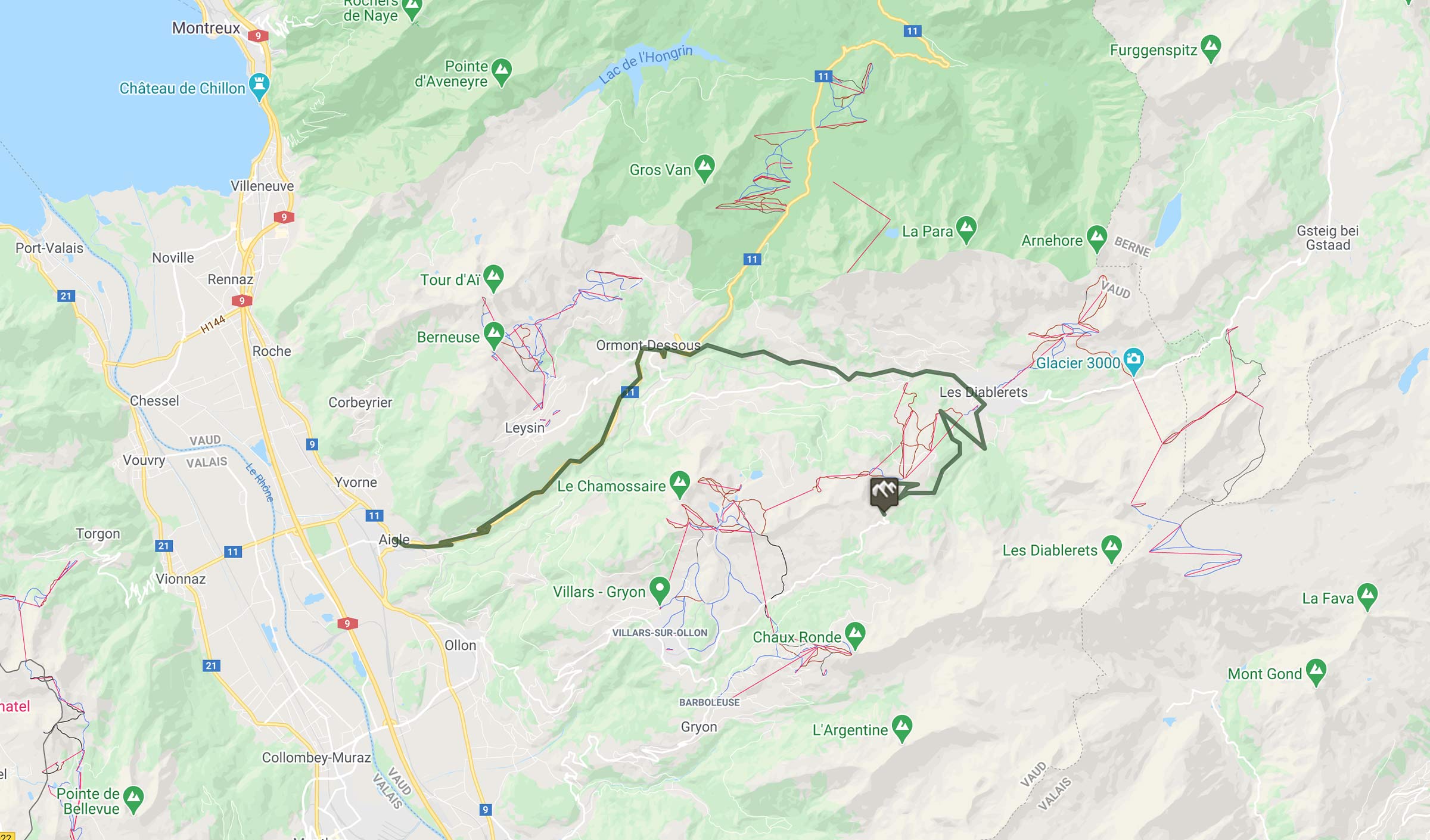 Cyclisme : trace du col de La Croix en Suisse