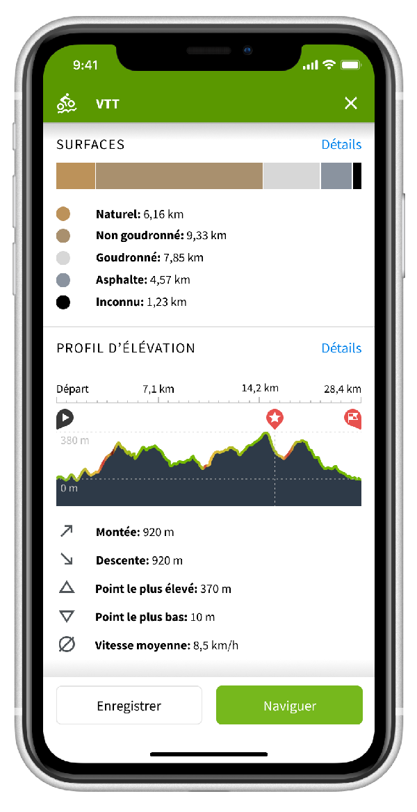 Plannifier sa randonnée avec l'application Komoot