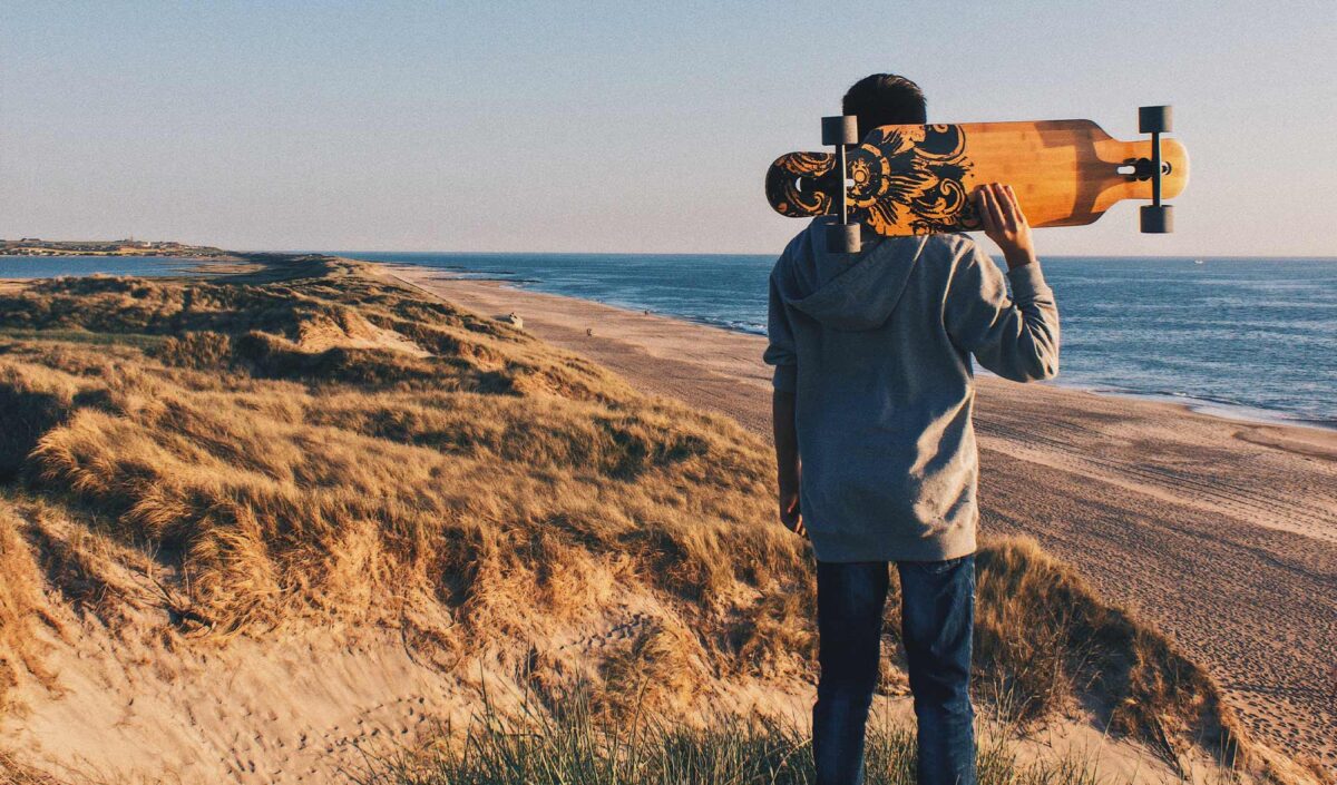 Longboard plage