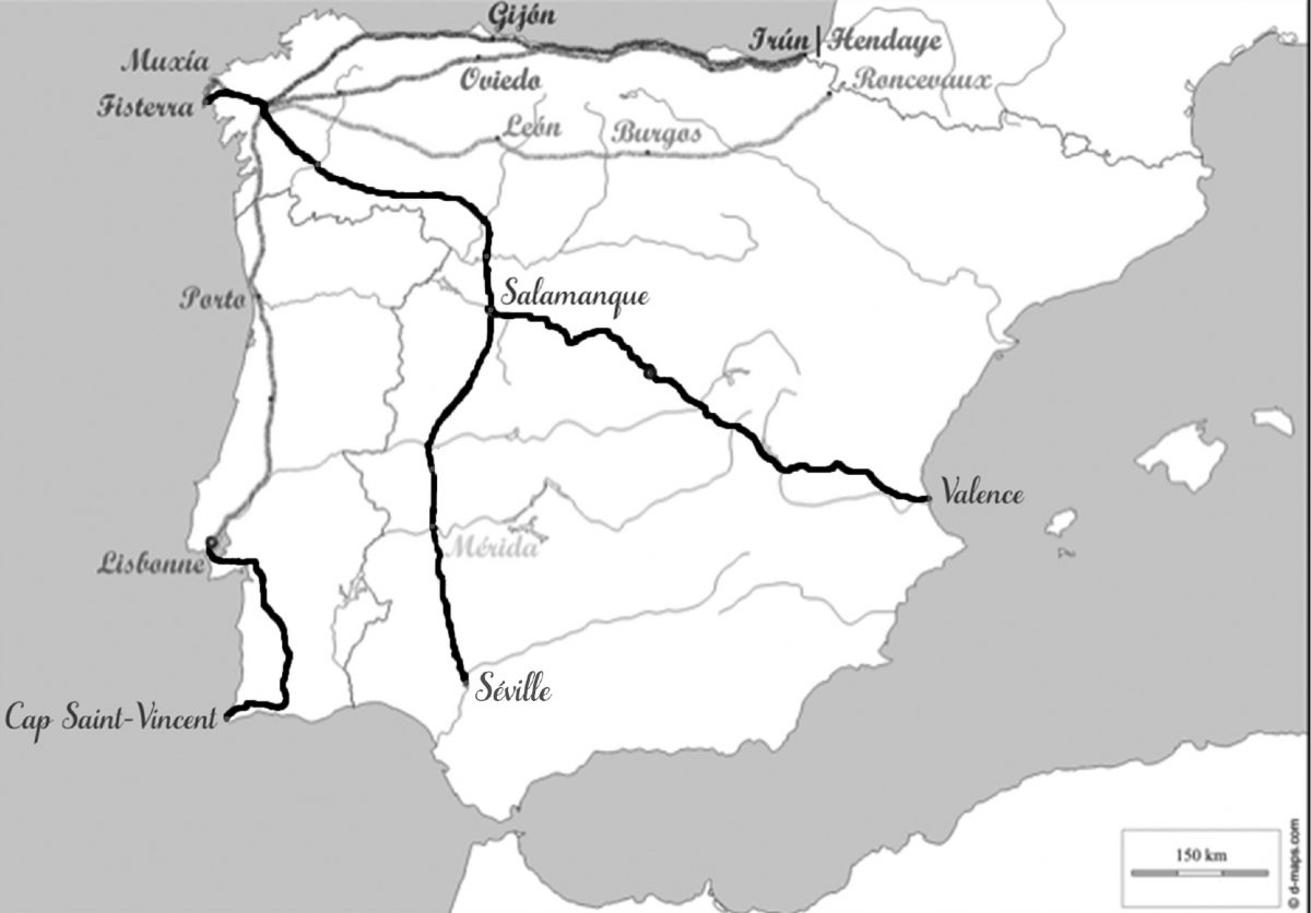 Carte Espagne rando Seuil