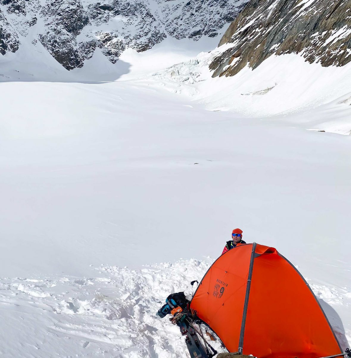 Paul Bonhomme en ski de pente raide