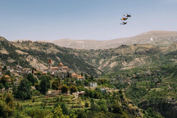 Fred Fugin Soul Flyers saut en wingsuit au Liban