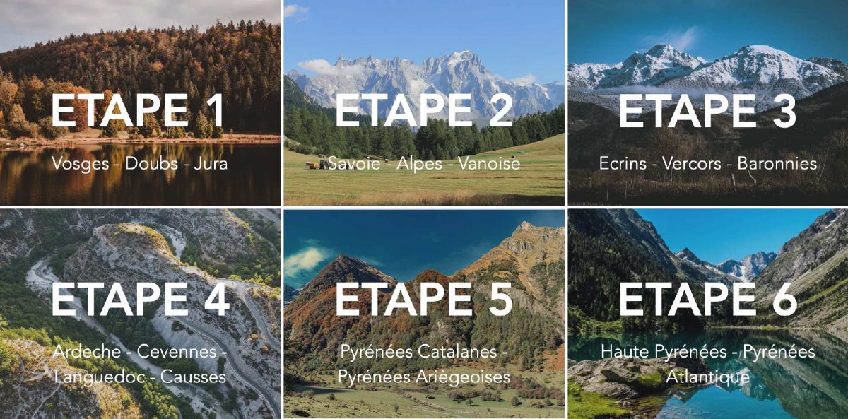 Etapes HexaTrek, la plus longue randonnée de France