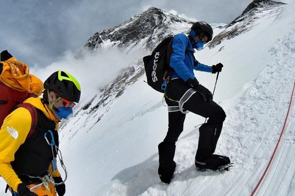 Kilian Kornet et David Göttler sur l'Everest