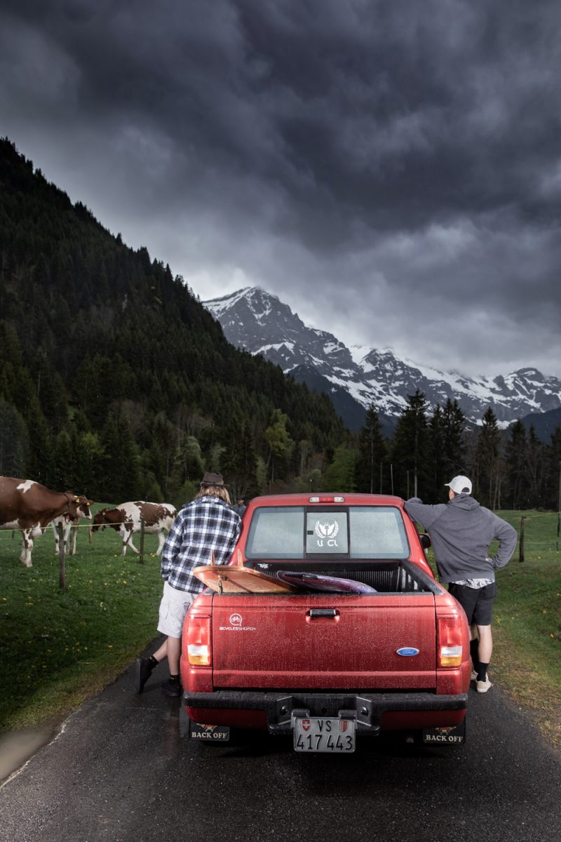 Landlocked, surf en Suisse