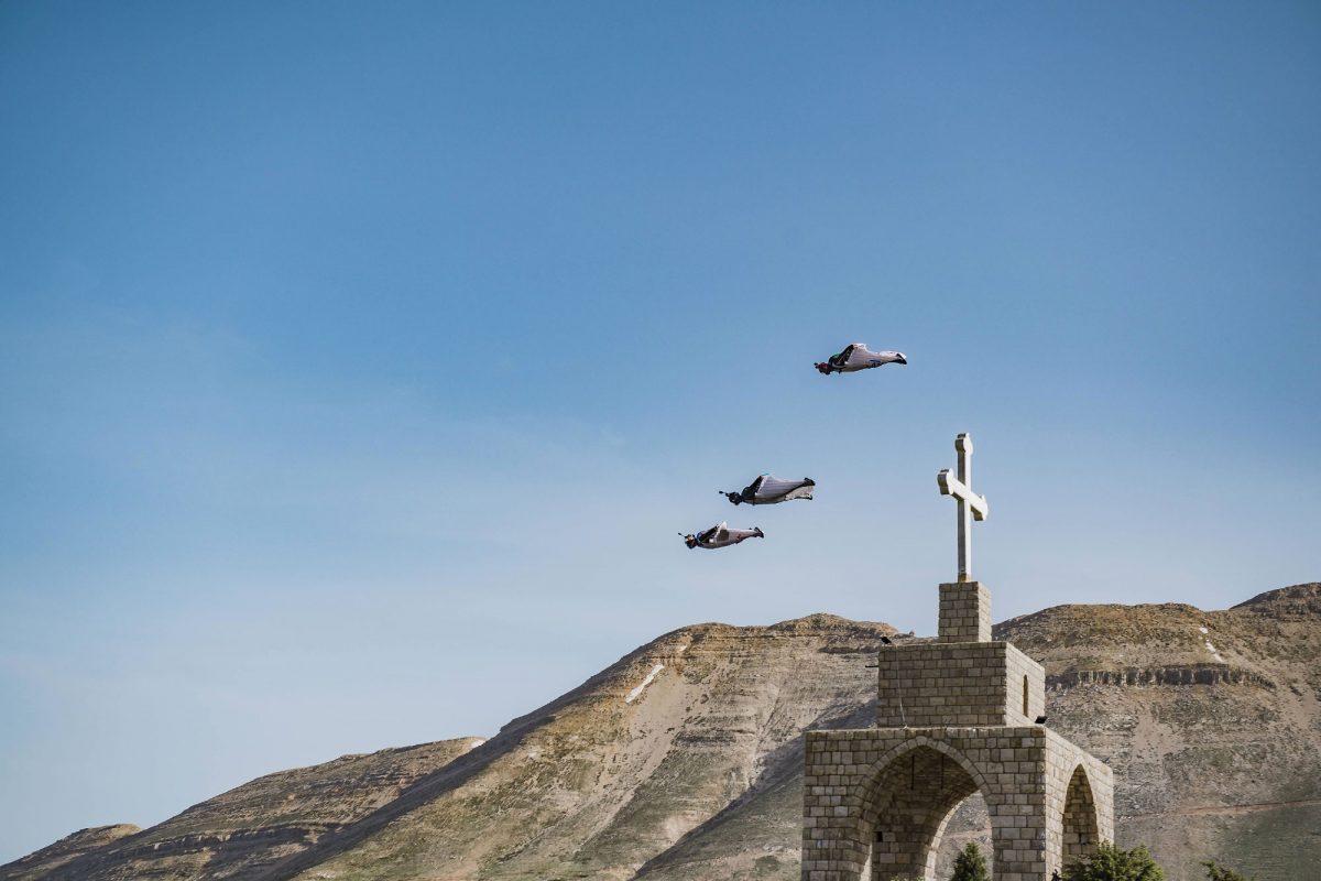 Fred Fugin Soul Flyers saut en wingsuit au Liban
