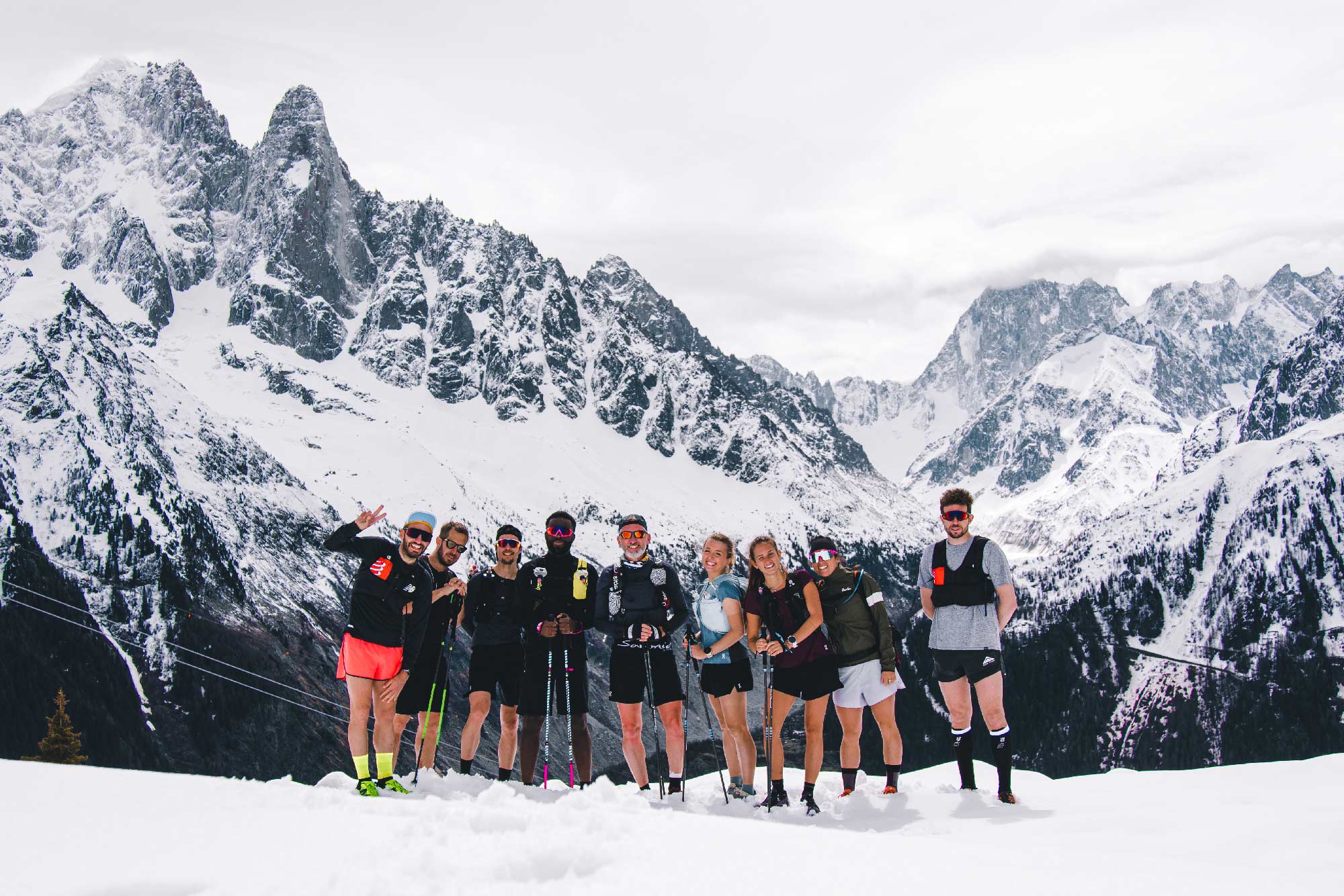 Cédric Ganguia débutant trailer sur les sentiers de Chamonix