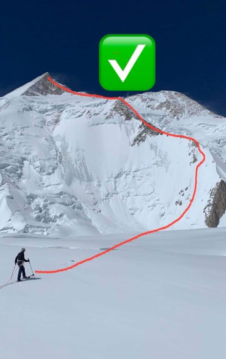 ouverture à ski au Gasherbrum II