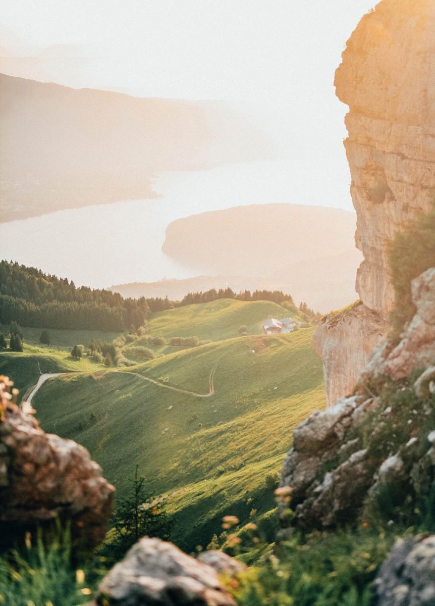 vue sur le lac d'Annecy depuis La Tournette