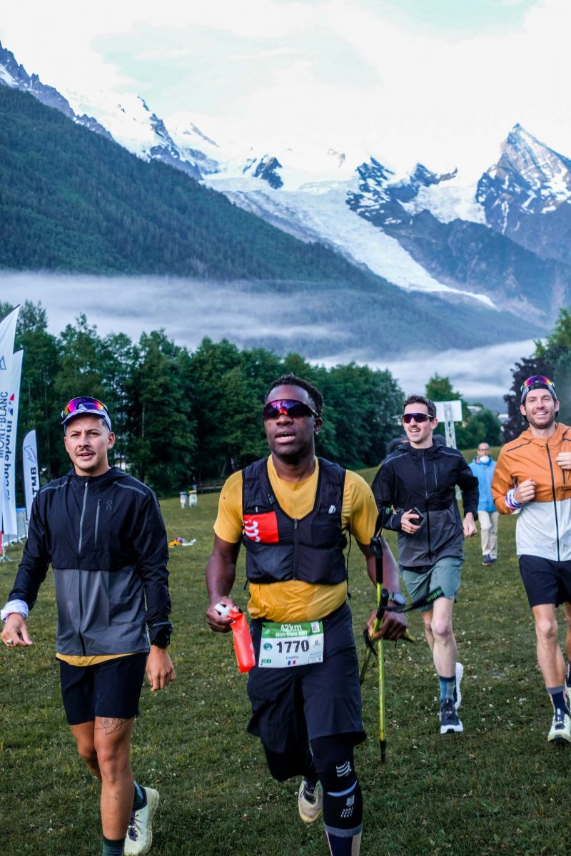 Cédric Ganguia au départ du marathon du mont-blanc