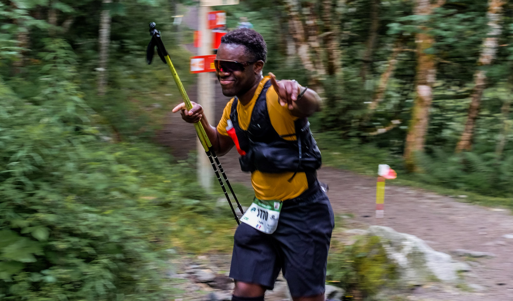 Cédric Ganguia débutant trailer sur le Marathon du Mont-Blanc