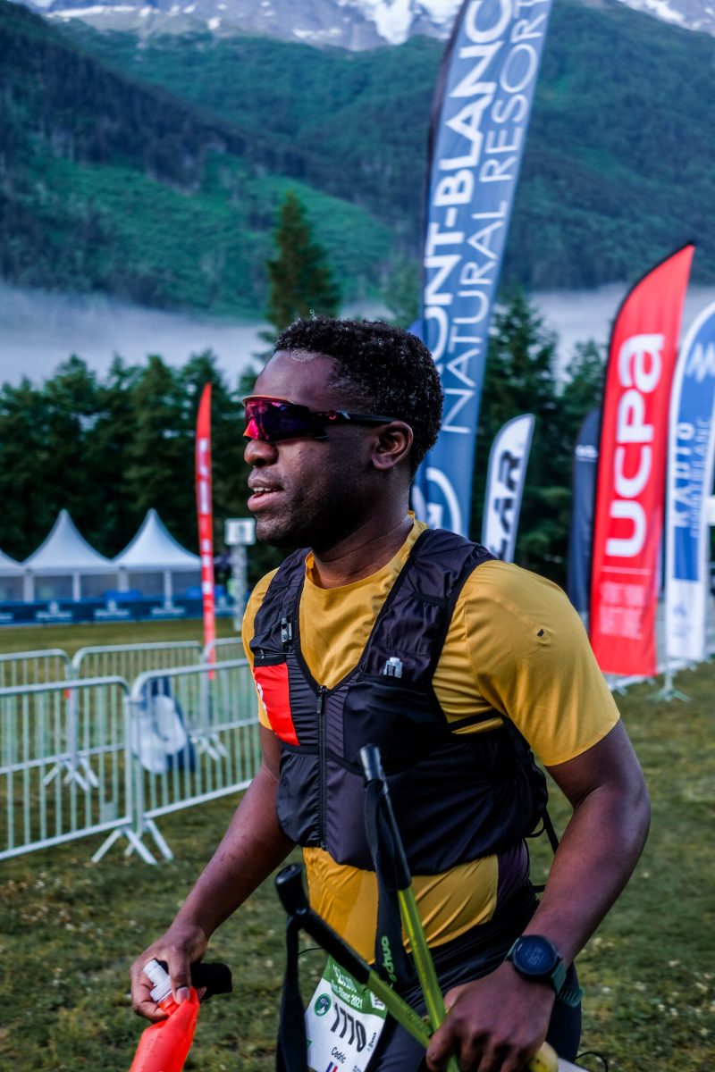 Cédric Ganguia au départ du marathon du mont-blanc